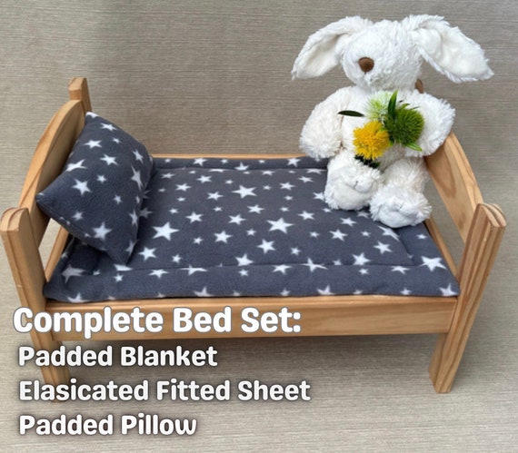 Padded Fleece Blanket Set for Ikea Dolls Bed Bunny Rabbit Blanket Pet Bedding for Duktig Bed Pet Safe Bedding Nibble Proof Blanket Etsy Canada