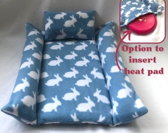 Handgemachte Fleece Kuscheldecke: Buffer Bed für Kaninchen, Meerschweinchen und kleine Haustiere