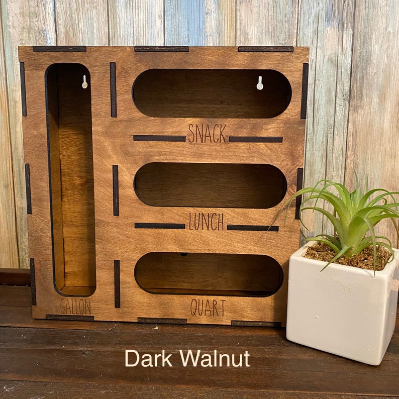 Laser Cut Wooden Storage Bag Organizer Etsy