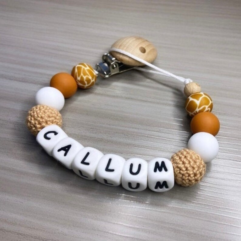 Newborn Gift Baby Gift Baby Shower Gifts Pacifier Clip Silicone Dummy Clip Personalised Dummy Clip