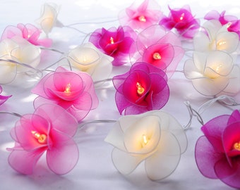 Flower Fairy String Lights: LED Garland Wedding Home Decor
