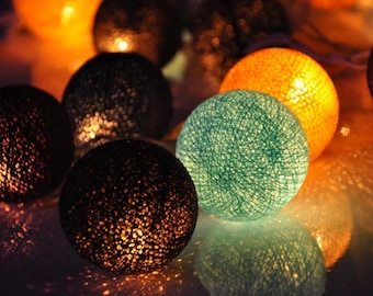 Cotton Ball String Lights: Fairy Light Garland Decor