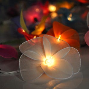 Bunte Blumen-Schnur-Lichter Wohnzimmer und Hochzeitsdekor Romantische Ton