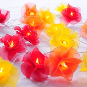 20/35 LED Blumenschnur Lichterkette Haus Wohnzimmer und Hochzeitsdekor Romantische Ton