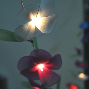 Bunte Blumenschnur-Lichterkette Haus Wohnzimmer und Hochzeitsdekor Romantische Ton