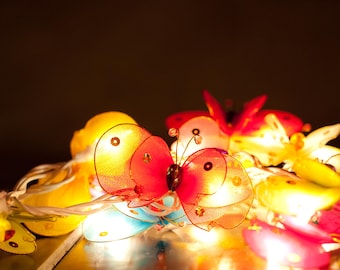 Butterfly Fairy Lights Home Living Room and Wedding Decor Sweet  Dorm Lights String Light