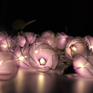 Blumen Lichterkette: Süße Hochzeitsdekoration