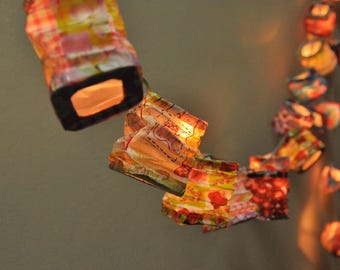 Guirnaldas de luces de papel japonesas: luces de hadas para el dormitorio