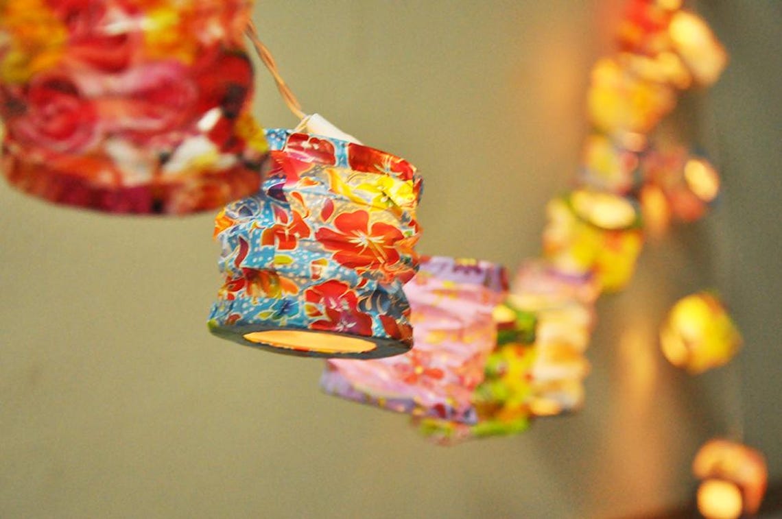 Paper String Lights: Bedroom Fairy Lights, Wedding Garland - Etsy UK