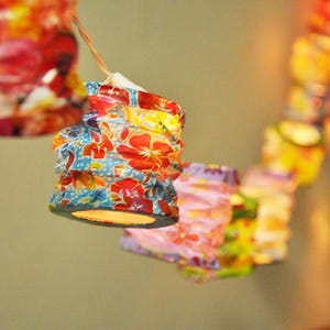 Paper String Lights for Bedroom Fairy Lights Girl Room Night Lights Wedding Anniversary Birthday Garland