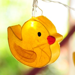 Little Ducks Paper String Lights Kid Fairy Lights Bedroom Home Decor Living Room Wall Hanging Nursery Decor Dorm Kids Lights Baby shower