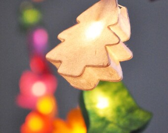 Christmas Lantern String Lights: Holiday Garland Decor