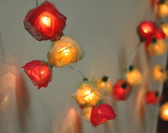 Romantic  Rose Flower String Lights – for Weddings, Bedrooms, and Special Occasions