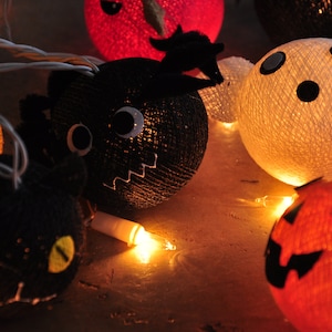 String Lights Halloween Fairy Light Garland Halloween Decor Garland Gift Set Thanksgiving Decor Pumpkins Witch Ghost