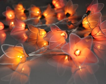 Pink Tone Flower String Fairy Lights Home Living Room and Wedding Decor Sweet Pink Tone