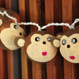Monkey String Lights Fairy Light Garland Decor Garland Gift Set Thanksgiving Decor