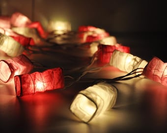 Pink Papierstern Lichterkette: Urlaub Party Dekor