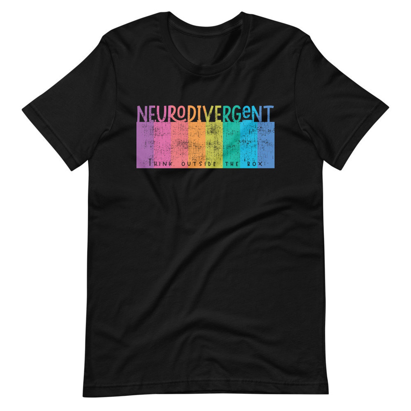 Neurodivergent Colorful Short-sleeve Unisex T-shirt for Neuro - Etsy