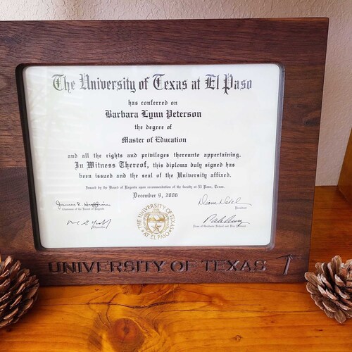 Diploma Frame Etsy