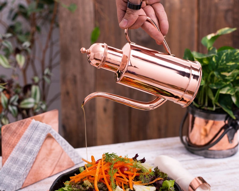 Olive Oil Dispenser Copper Oil Dispenser Copper Olive Oil Etsy