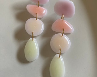 LAINEY | Jelly dangle earrrings | colorful summer earrings