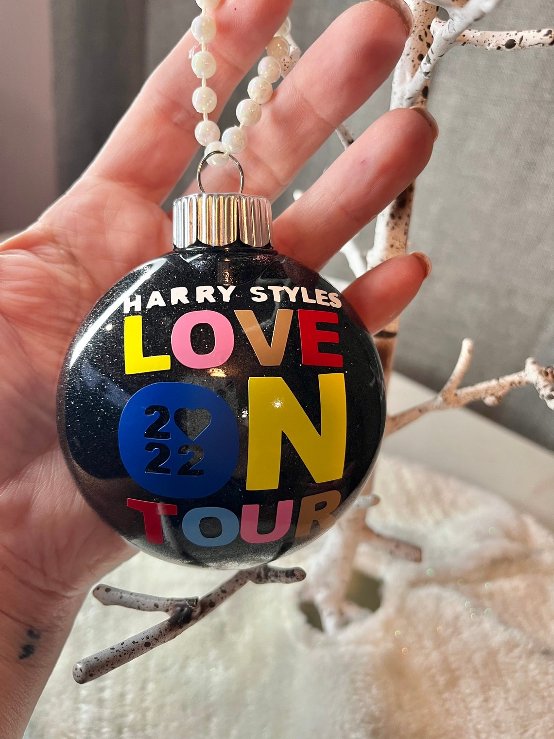 Harry Styles Christmas Ornament 