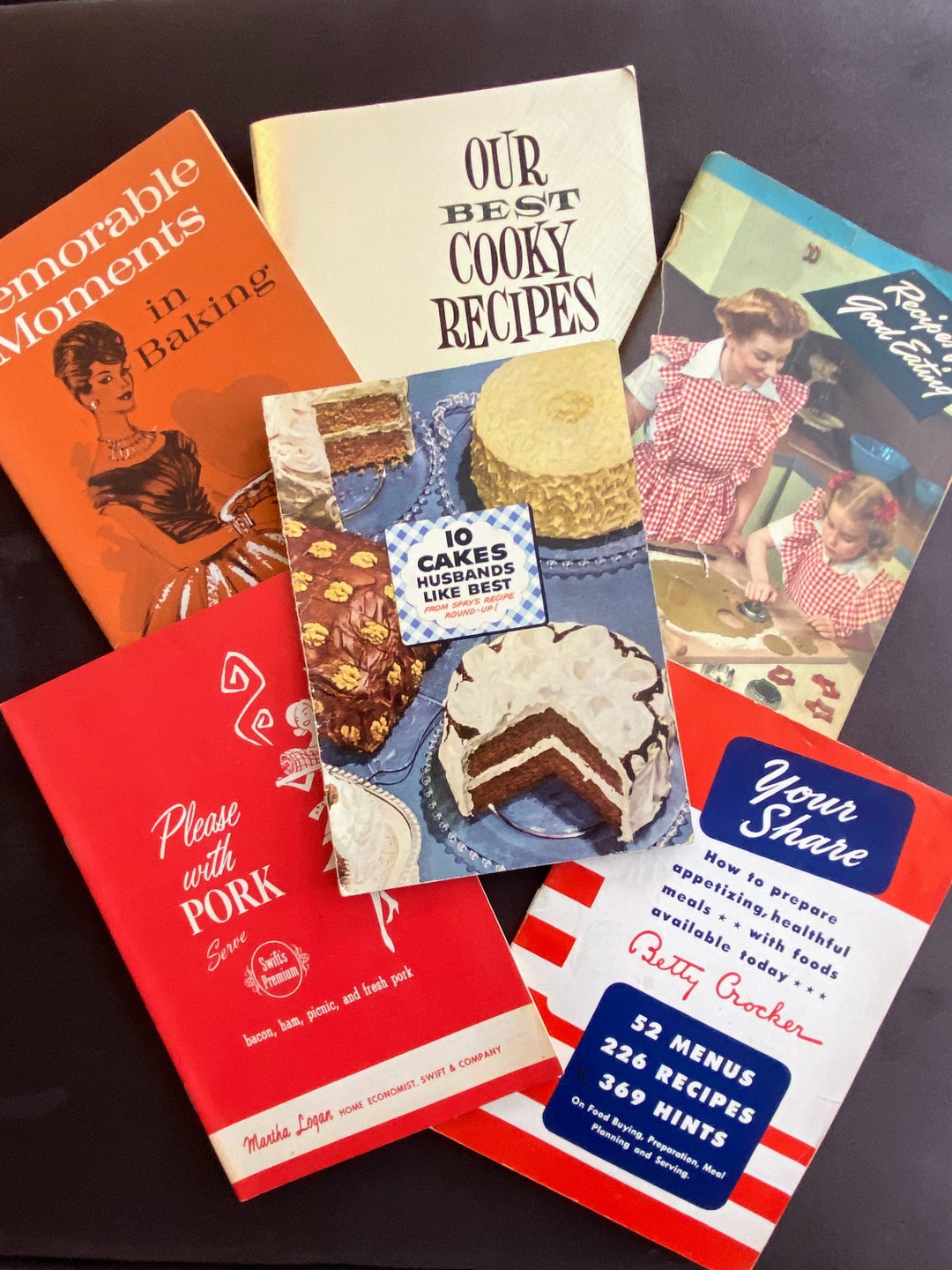 Lot of Vintage Recipe Books 1940's50's Etsy