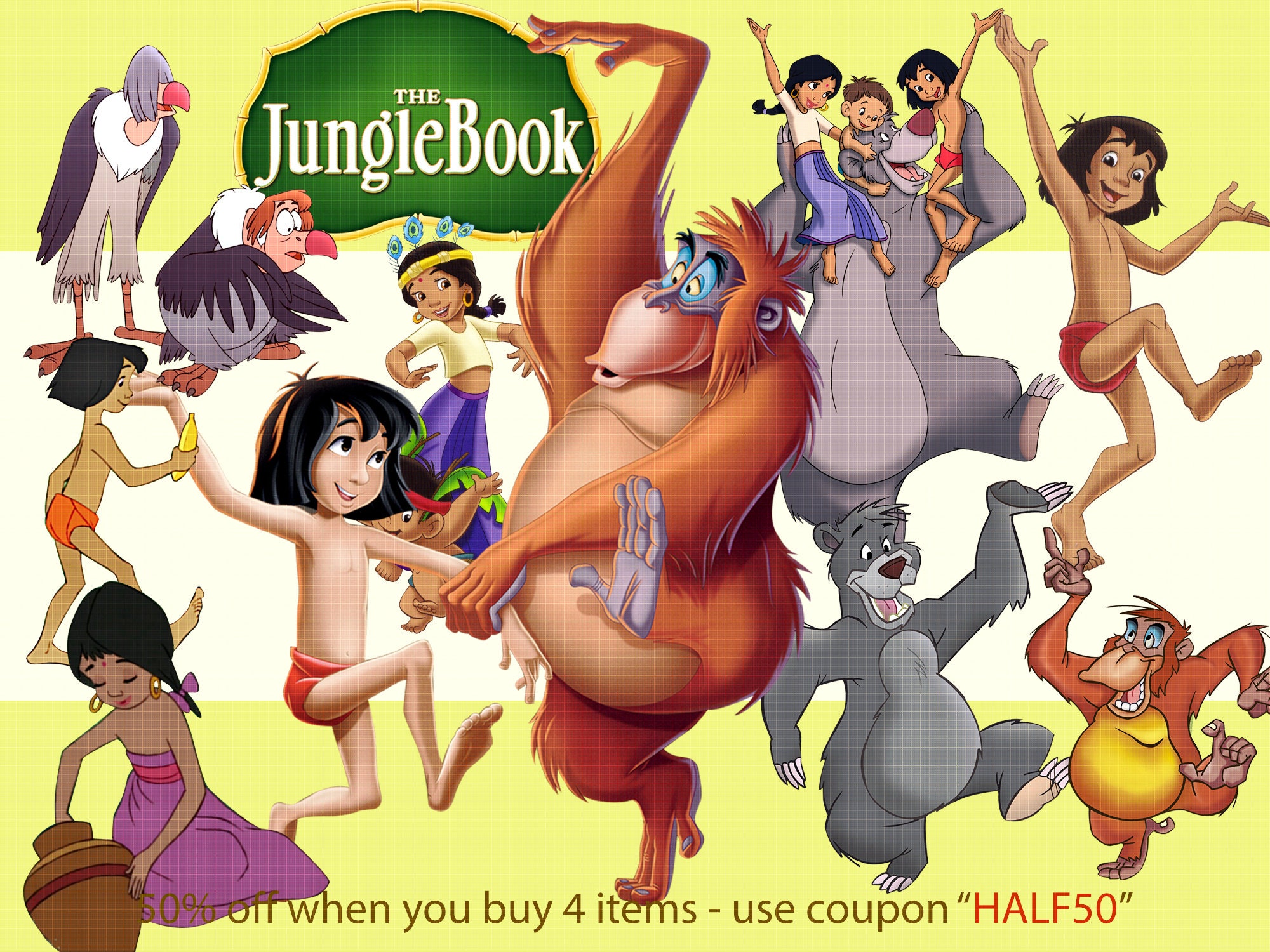 Jungle Book Clipart - Etsy Jungle Book Clipart - Etsy