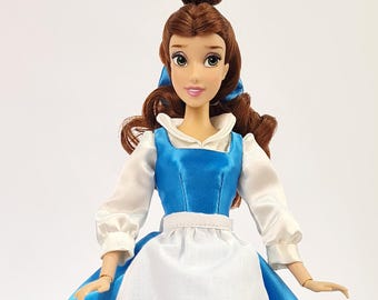 Belle Blue Outfit - for 11.5 inches / 30 cm Dolls (Disney Princess Classic Dolls) - Belle Town Blue Doll Dress