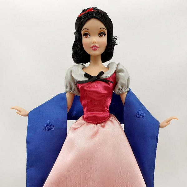 Tenue Blanche-Neige - pour poupées de 11,5 pouces / 30 cm (Poupées classiques Disney Princess) - Robe de maison Blanche-Neige, Robe de poupée paysanne Blanche-Neige