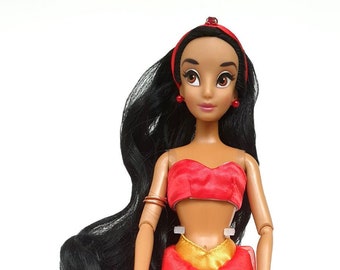 Jasmine Red Outfit - for 11.5 inches / 30 cm Dolls (Disney Princess Classic Dolls) - Jasmine Doll Dress