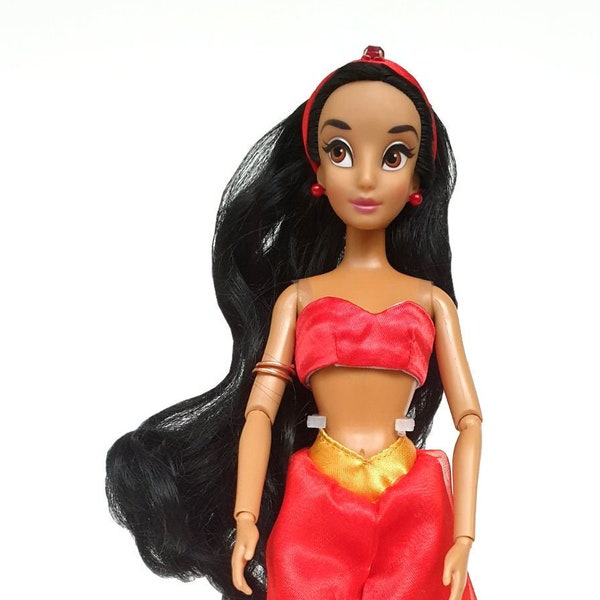 Jasmine Red Outfit - für 11,5 zoll / 30 cm Puppen ( Disney Princess Classic Dolls) - Jasmine Puppenkleid