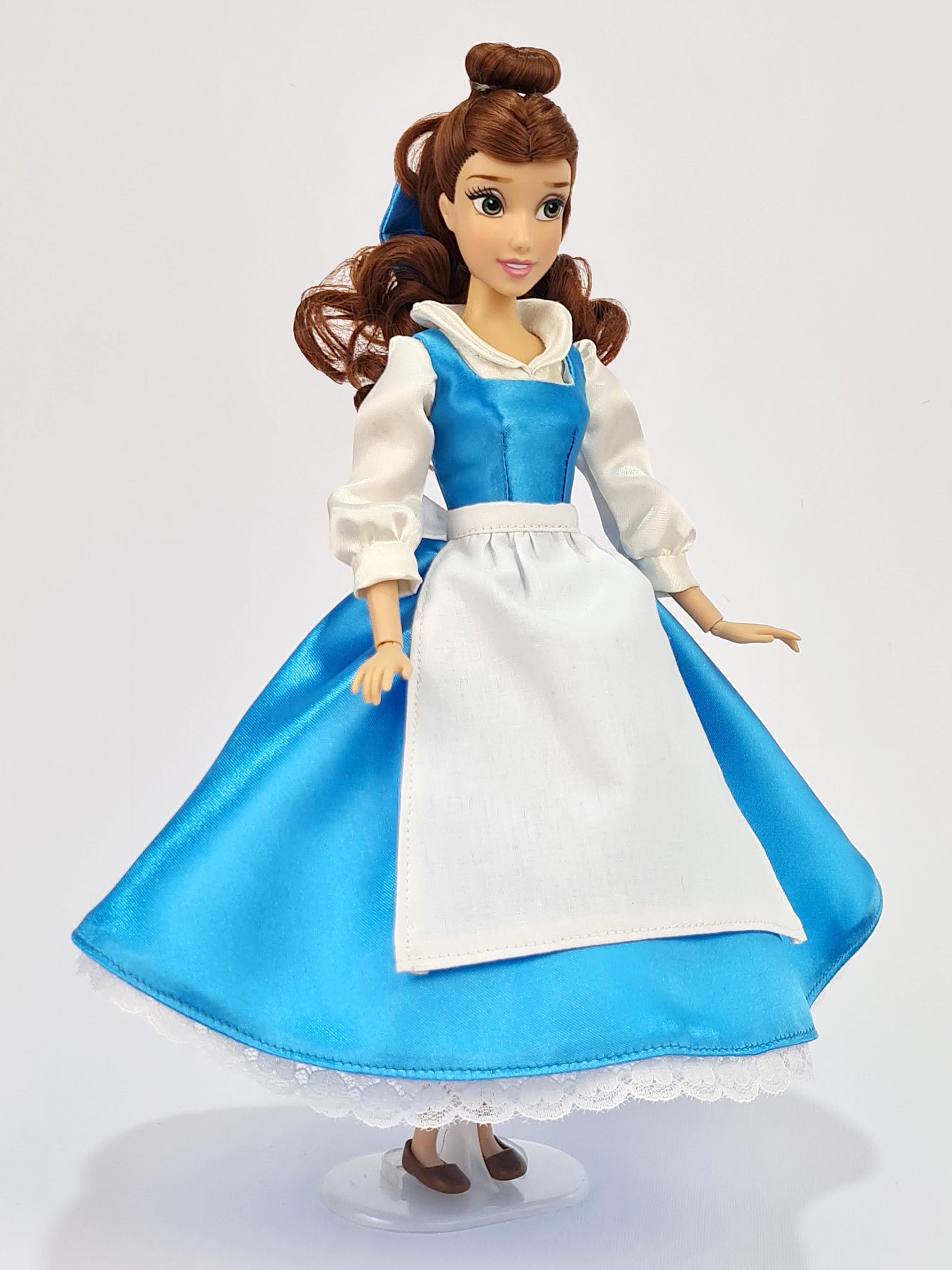 belle blue dress cartoon Disney Princess Beauty & the Beast Costume : Clothing, Shoes & Jewelry Halloween Costume Disney Characters Belle