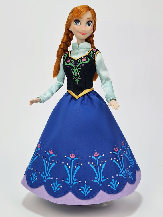 Princess Anna Travel Doll Outfit - for 11.5 Inches / 30 Cm Dolls (disney  Princess Classic Dolls) - Frozen Blue Doll Dress - Etsy