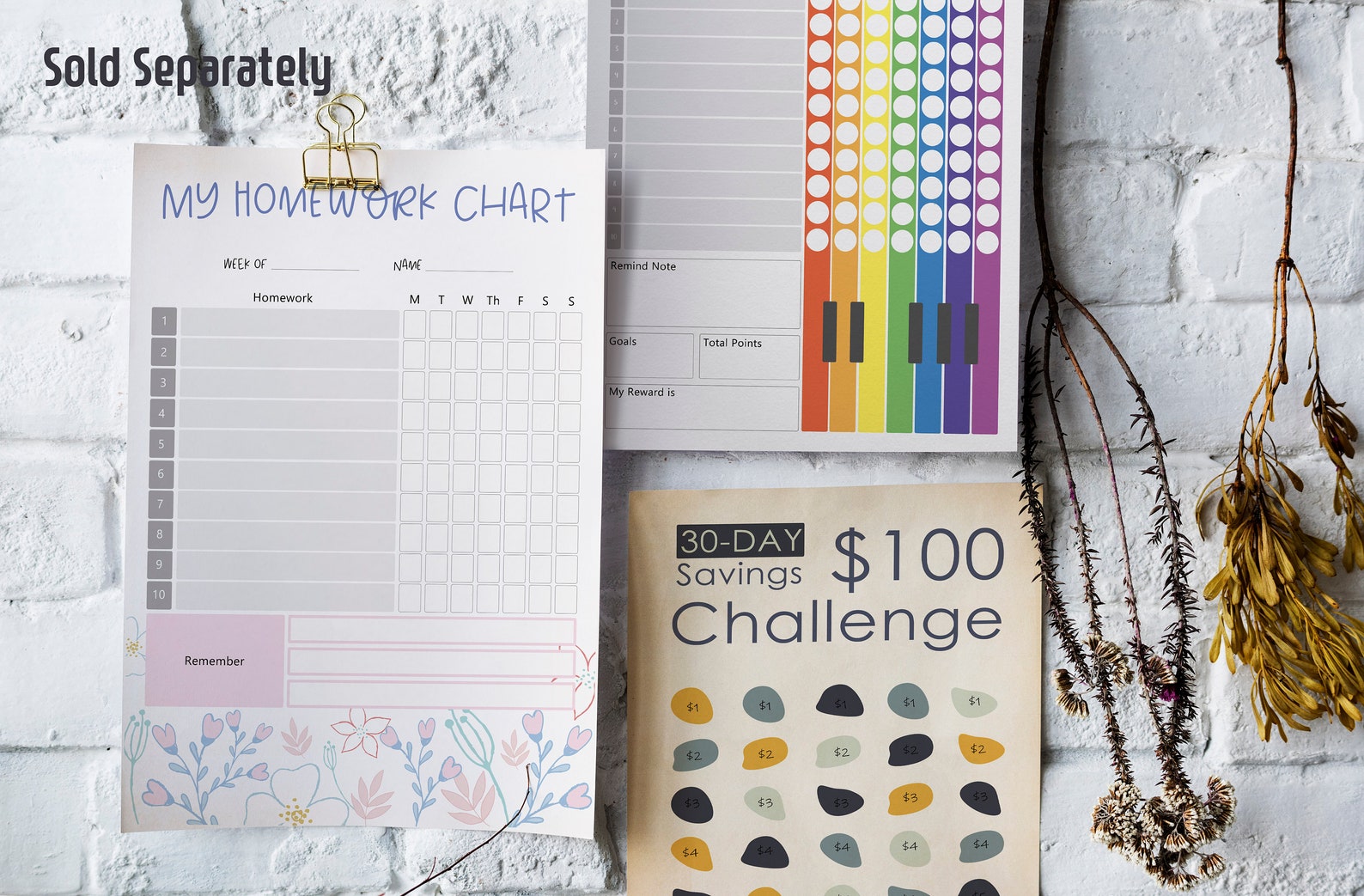 Homework Chart | Weekly Assignments Checklist Template | Printable ...