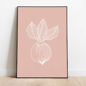 Beet Poster | Beet Prints | Printable Food Wall Art | Kitchen Decor ...