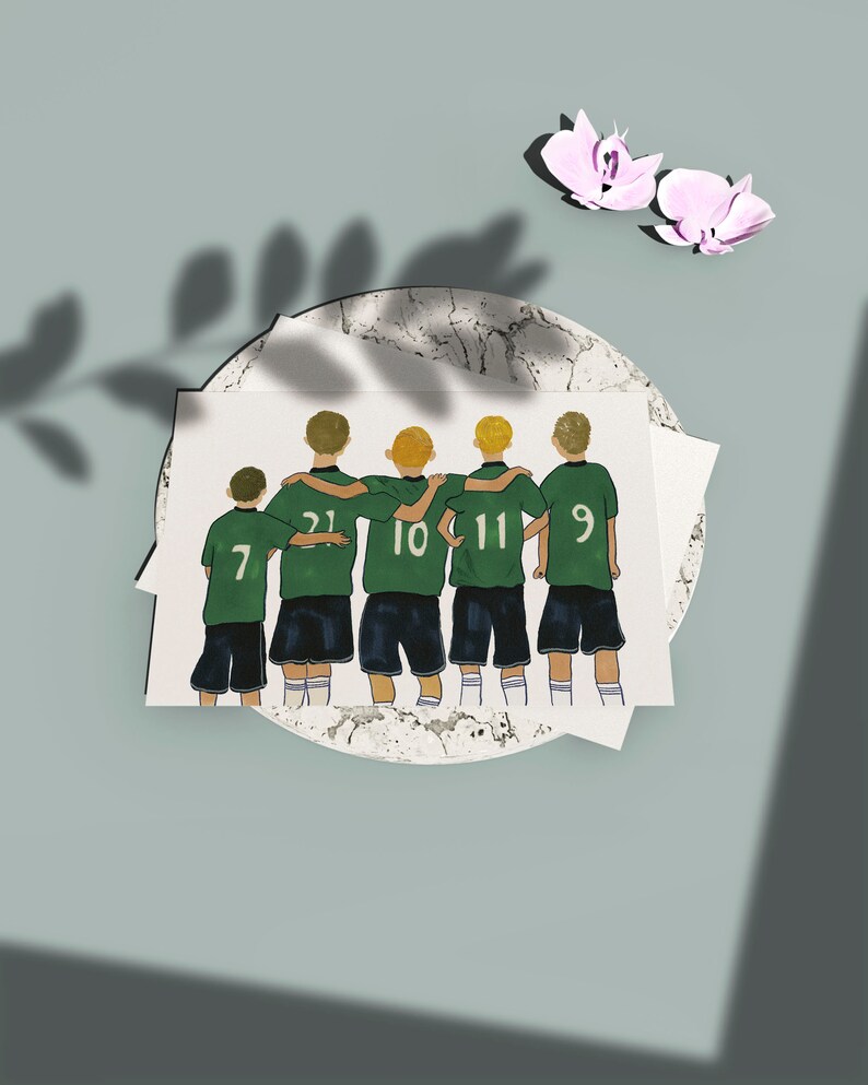 Soccer Team Gift Boys Bedroom Art Soccer Print Kids Room Sports Art Prints Gift Idea Soccer Team Poster Printable Wall Art