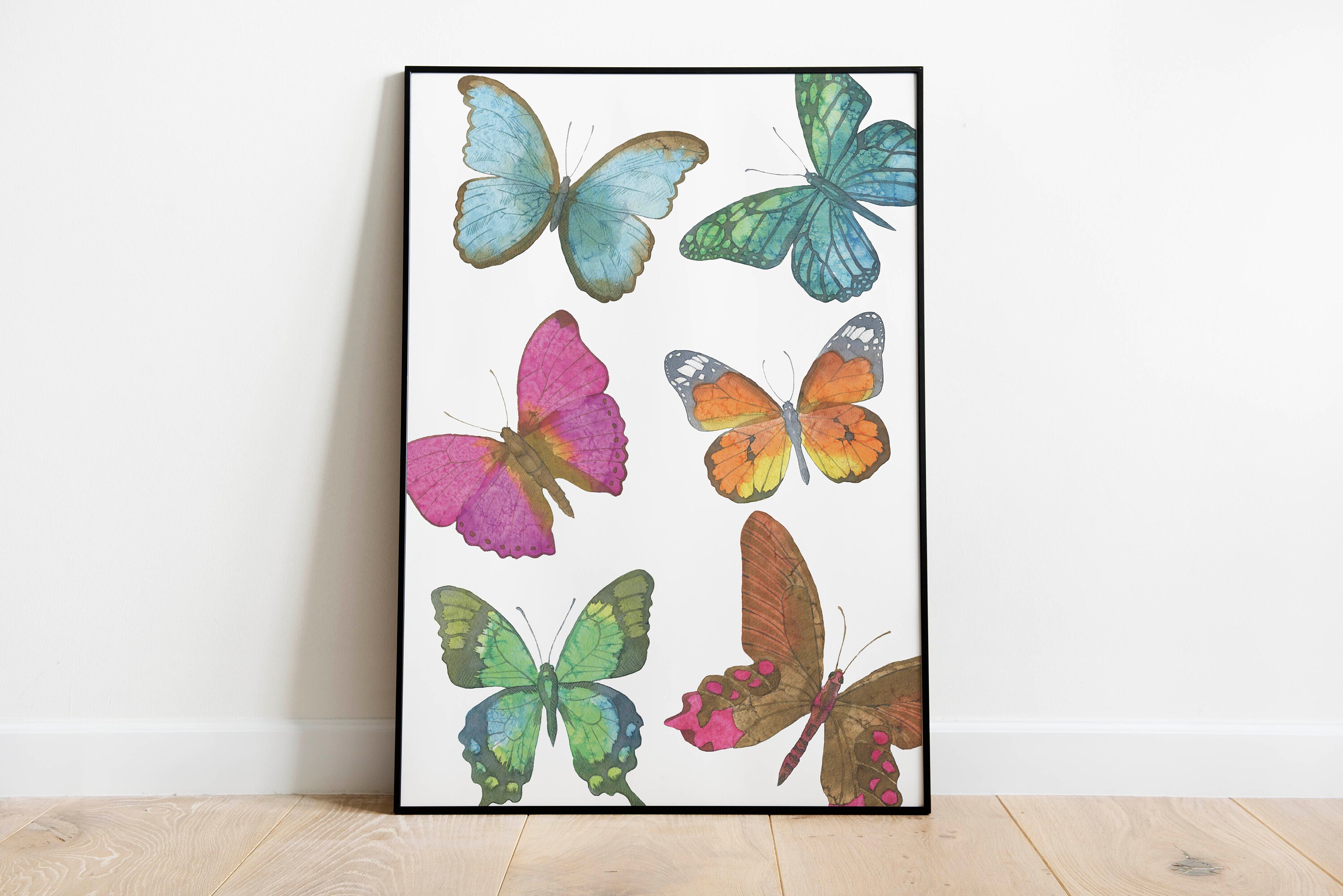 Butterfly Wall Art Printable Butterfly Wall Decor | Etsy