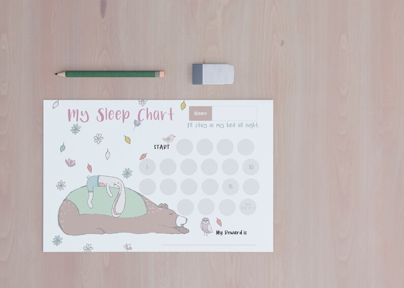 Printable My Sleep Chart | Reward Chart for Toddler | Behavior Chart ...