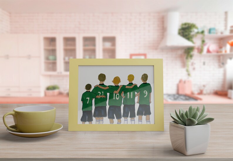 Soccer Team Gift Boys Bedroom Art Soccer Print Kids Room Sports Art Prints Gift Idea Soccer Team Poster Printable Wall Art
