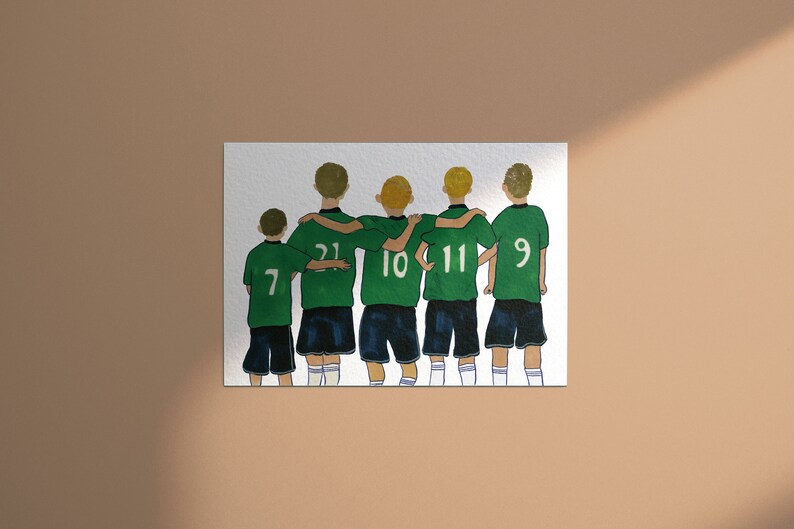 Soccer Team Gift Boys Bedroom Art Soccer Print Kids Room Sports Art Prints Gift Idea Soccer Team Poster Printable Wall Art