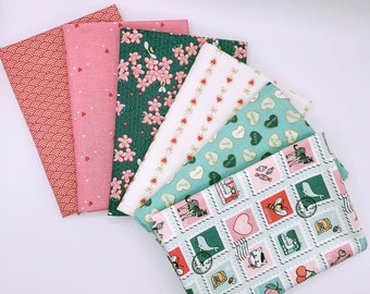 Riley Blake Designs, Mint For You Quilting Cotton, Melissa Mortenson, Fat Quarter Bundle