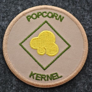 Popcorn Kernel Patch, SM Leader Gift, Iron On Patch, Funny Gift, Morale Patch, Backpack Patch, Hiking Patch, ASM Leader Gift
