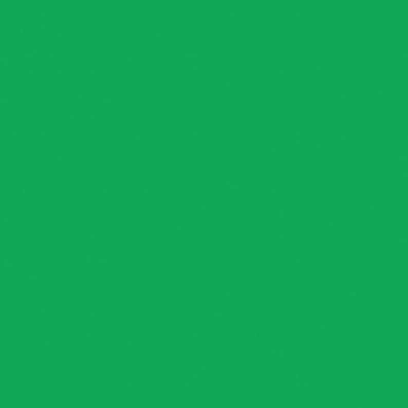 May include: Solid green background.