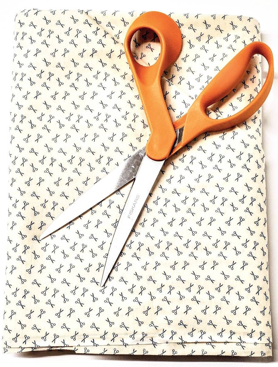 Joan Kessler Scissor fabric Vintage quilting cotton Sewing Etsy