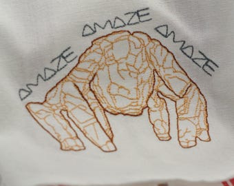 Rocky Amaze Amaze Amaze Design File - Instant Digital Download - Cute Sci-fi Machine Embroidery Pattern - Hand Digitized in USA