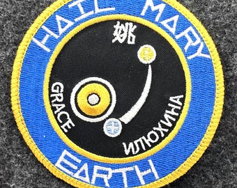 Astronaut Mission Embroidered Patch | Sci-Fi Book Fan Art | Space Exploration Gift | Made in USA