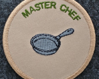 Master Chef Patch, SM Leader Gift, Iron On Patch, Funny Gift, Morale Patch, Backpack Patch, Hiking Patch, ASM Leader Gift