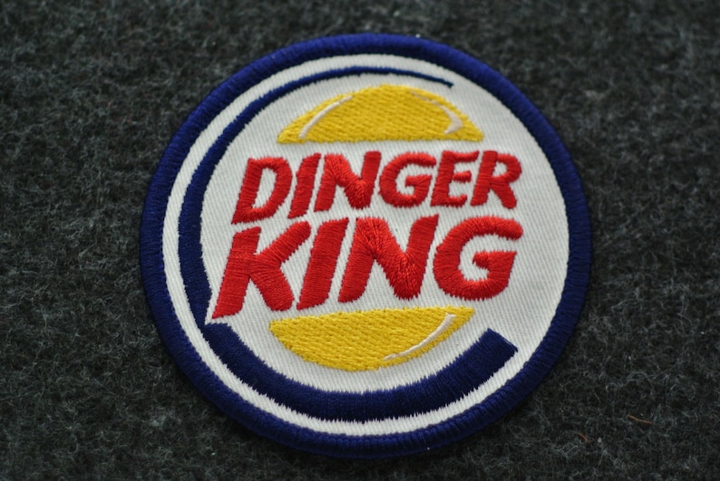 Dinger King, Baseball, Iron On Patch, Fan Gear, Baseball Patch, Sports Gifts, Morale Patch, Dinger, Travel Ball, Little League, Novelty Bild 1