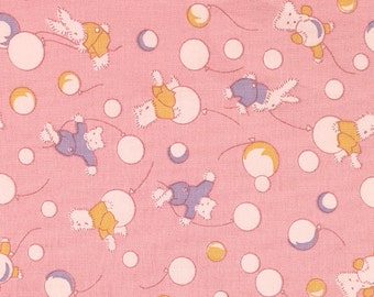 Storytime Treasures, Darlene Zimmerman for Chanteclaire, Vintage Bunny Quilting Cotton, 1930s Reproduction Fabric, Baby Quilt Cotton